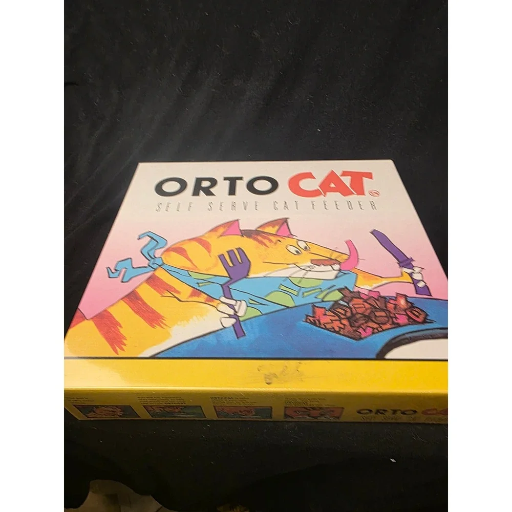 Orto Cat Self Serve Cat Feeder Vintage Mechanical Automatic Wind-Up Pet Feeder